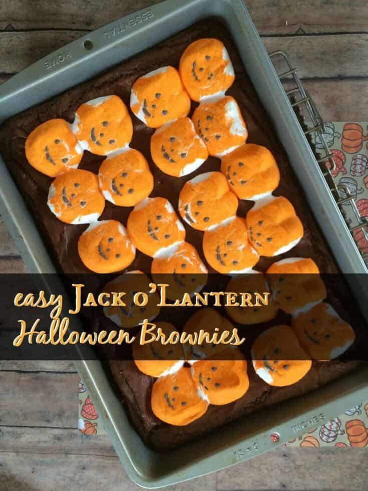 Grinning Pumpkin Patch Brownies