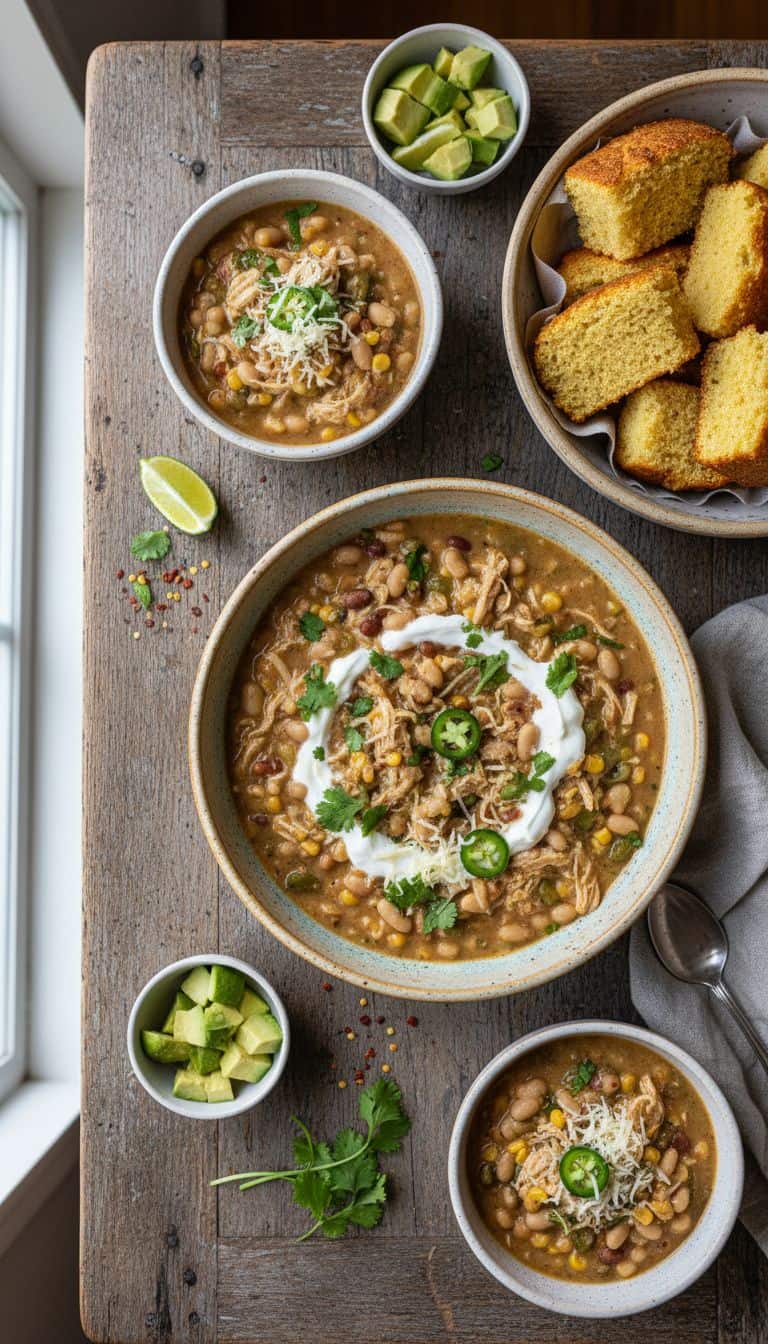Creamy White Chicken Chili Delight