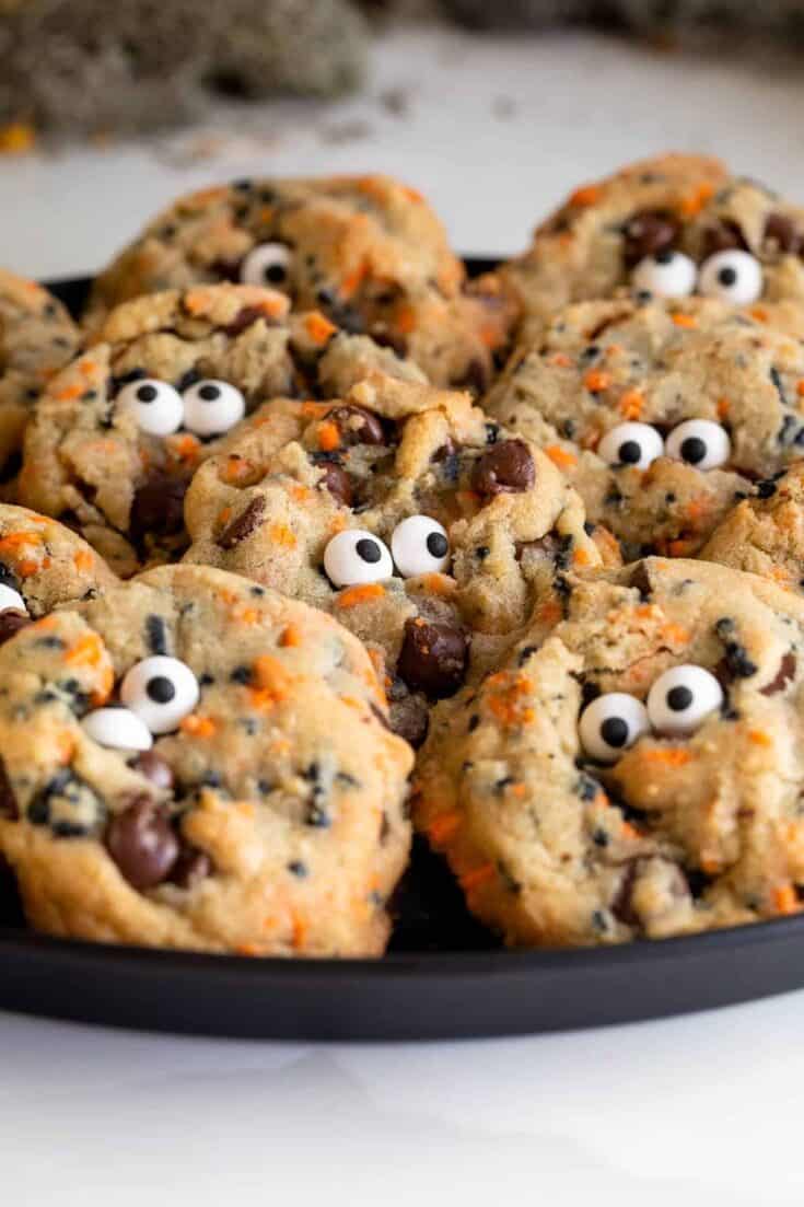 Spooky Sprinkle Chocolate Chip Monsters