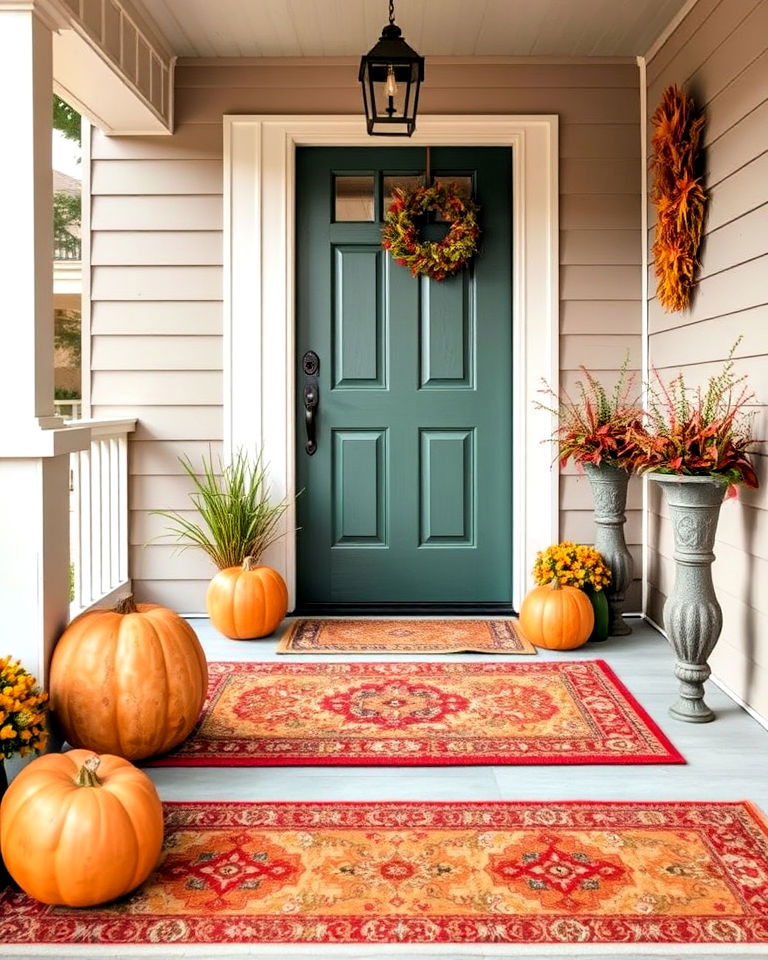 Cozy Up Your Porch with Chic Layered Rugs