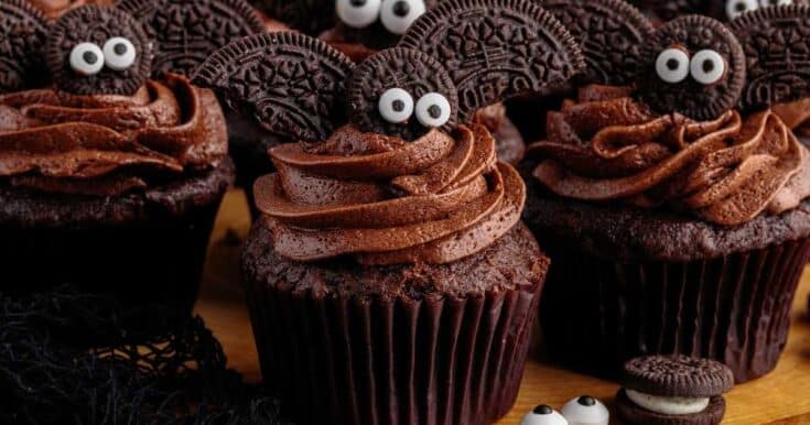 Moonlit Bat Bites: Chocolate Cupcake Spookiness