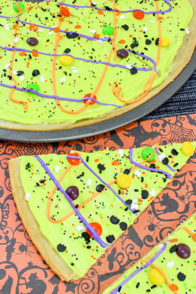 Spooky Slice Cookie Pizza