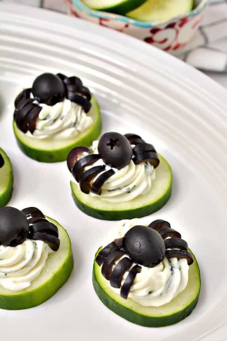 Creepy-Crawly Cucumber Canapés