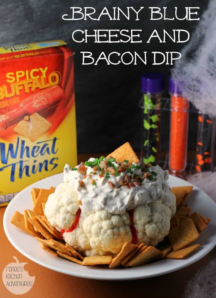 Brainiac Blue: Blue Cheese & Bacon in a Cauliflower Cranium