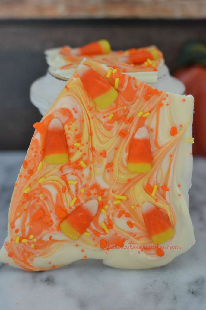 Candy Corn Cauldron Bark