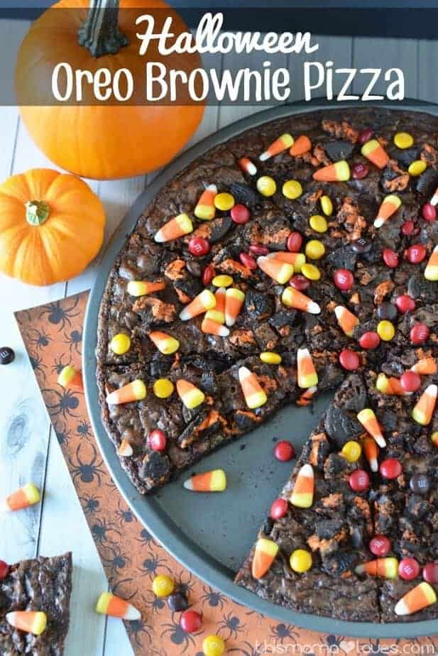 Witch’s Oreo Brownie Pizza