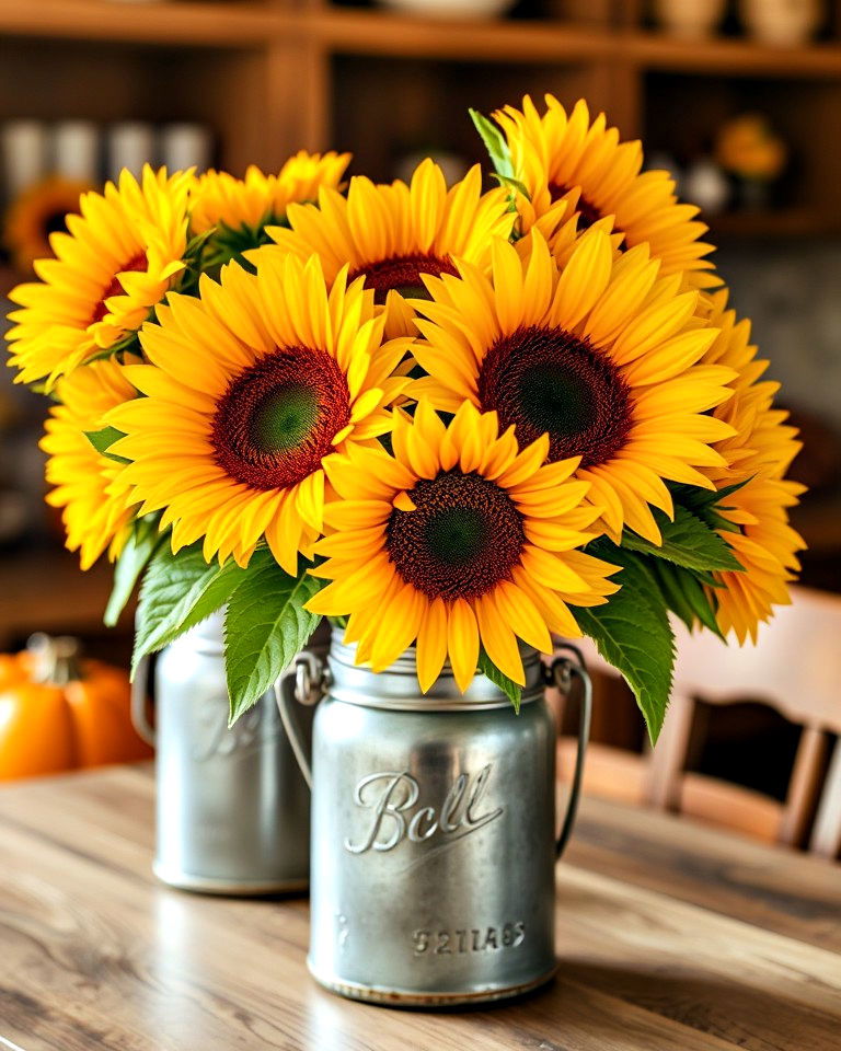 Radiant Fall Vibes with Sun-Kissed Sunflower Arrangements