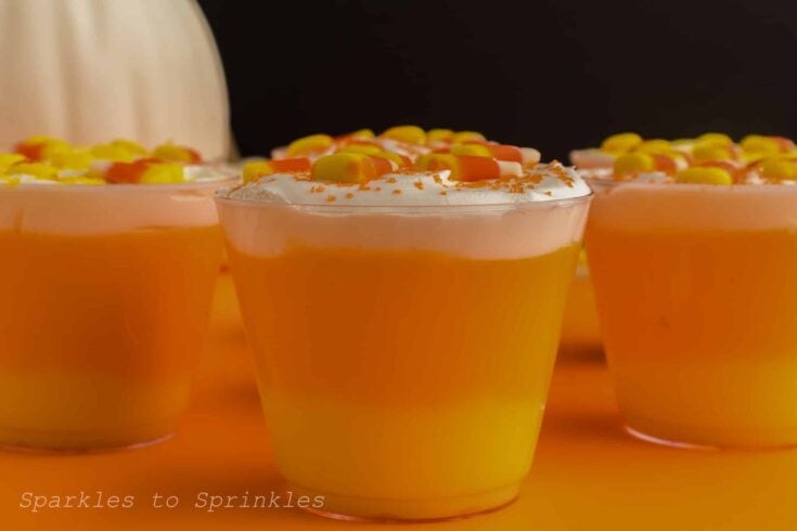 Trick-or-Treat Candy Corn Parfait Pots