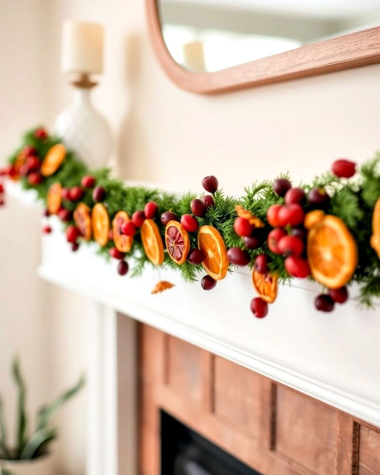 Vibrant Cranberry & Orange Garland Magic
