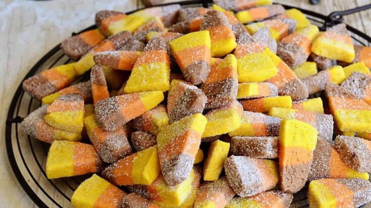 Candy Corn Cookie Cones