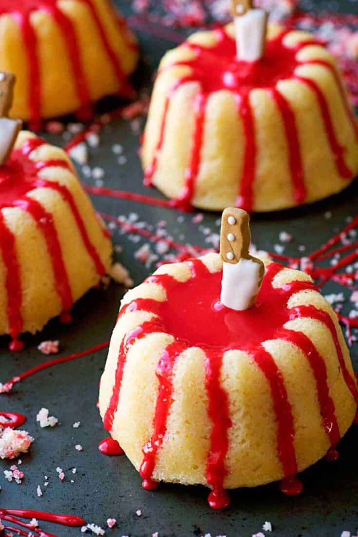 Mini Murder Scenes: Stabbed Bundt Bites