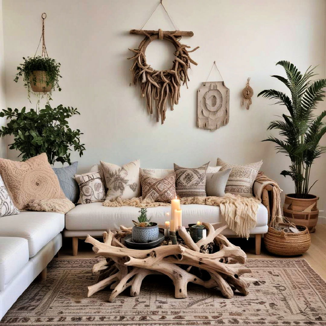 Introduce Natural Elegance with Driftwood Accents