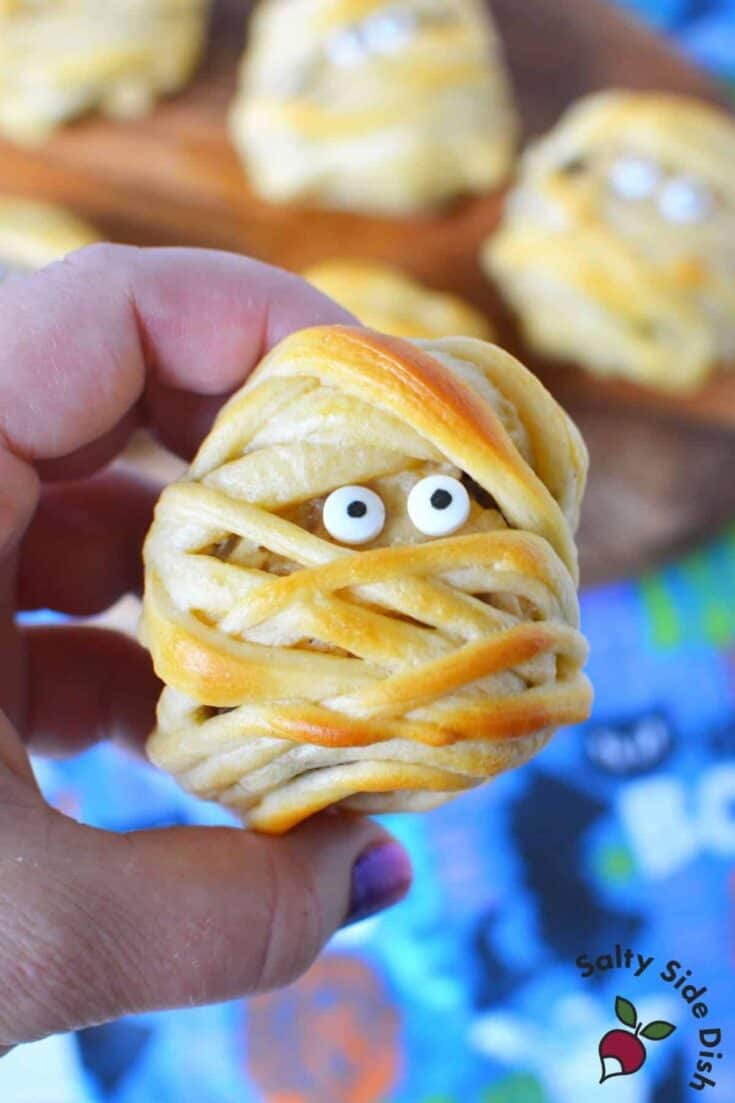 Midnight Mummy Mushroom Bites