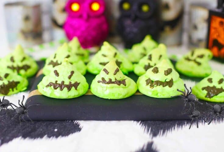 Oogie Boogie–Inspired Meringue Minis: Bug-Sack Bites