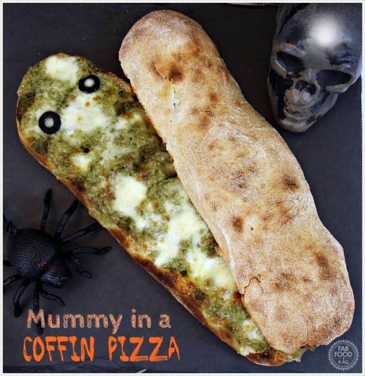Mummified Coffin Pizzas