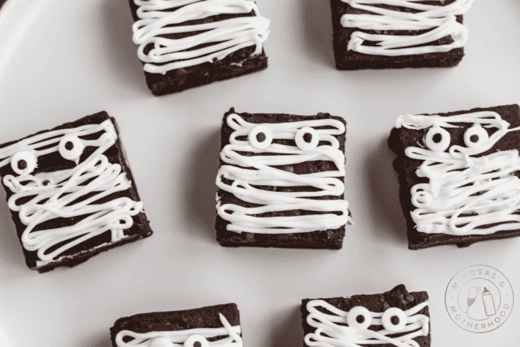 Mummy-Wrap Brownie Bites