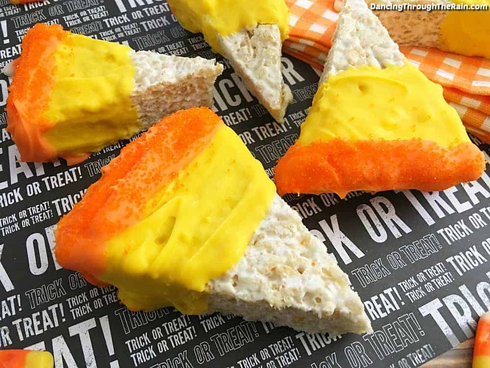 Candy Corn Crunch Squares