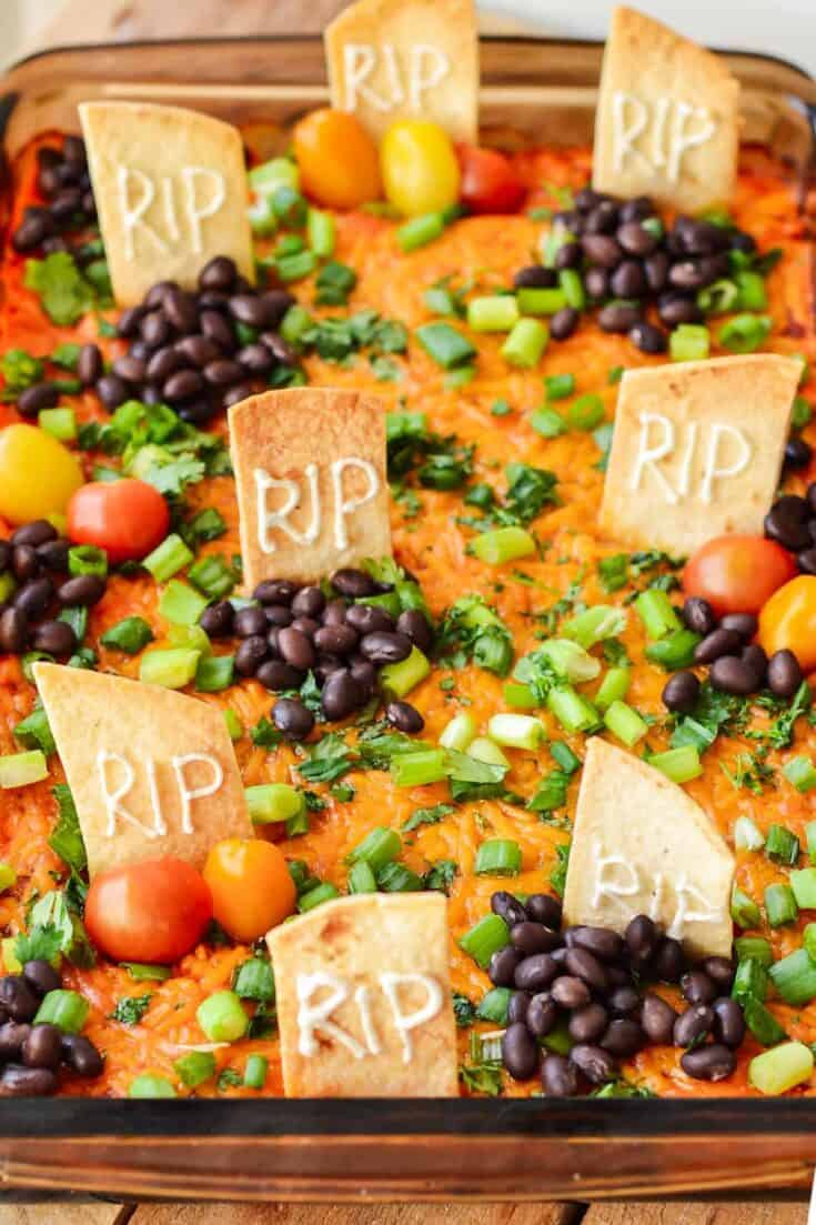 Graveyard Guac & Taco Dip