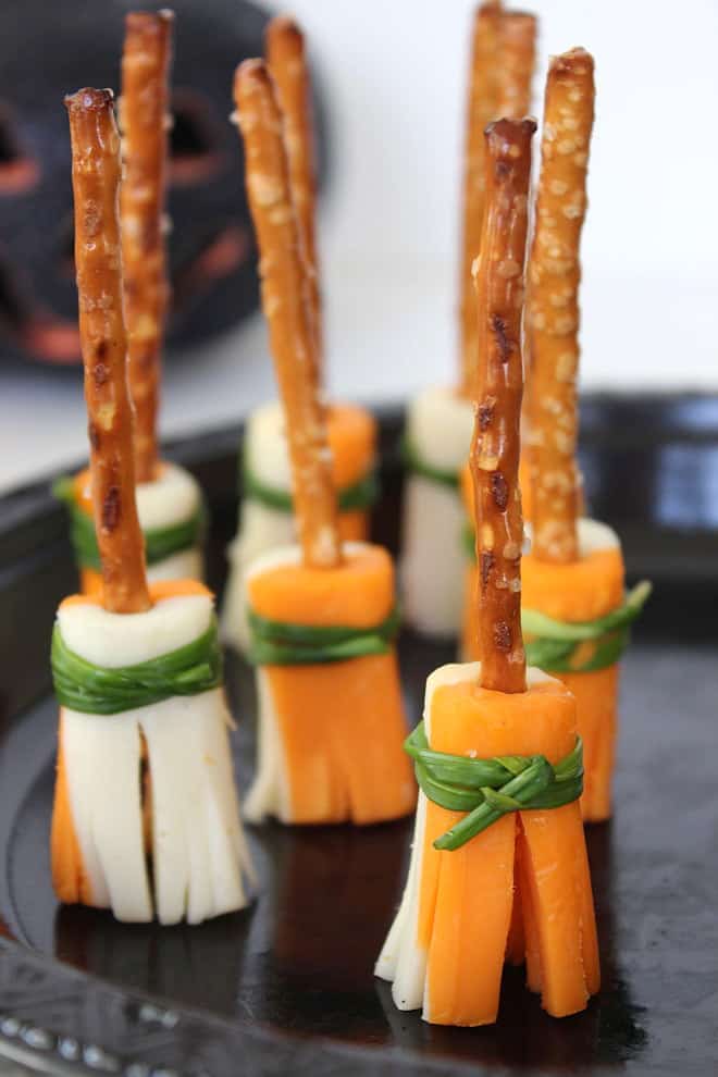 Broomstick Bites: Cheesy Pretzel Wands