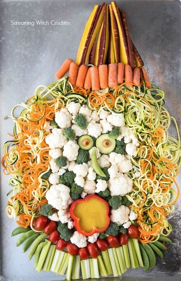 Witch’s Wail Veggie Platter