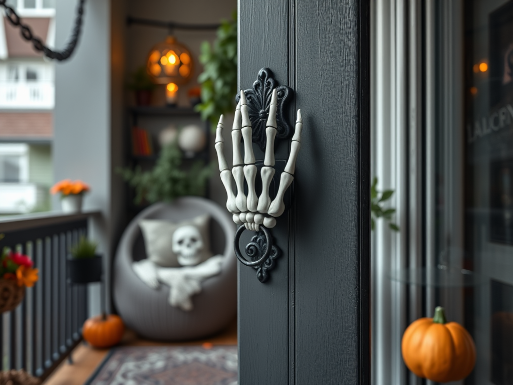 Skeleton Hands Door Knocker