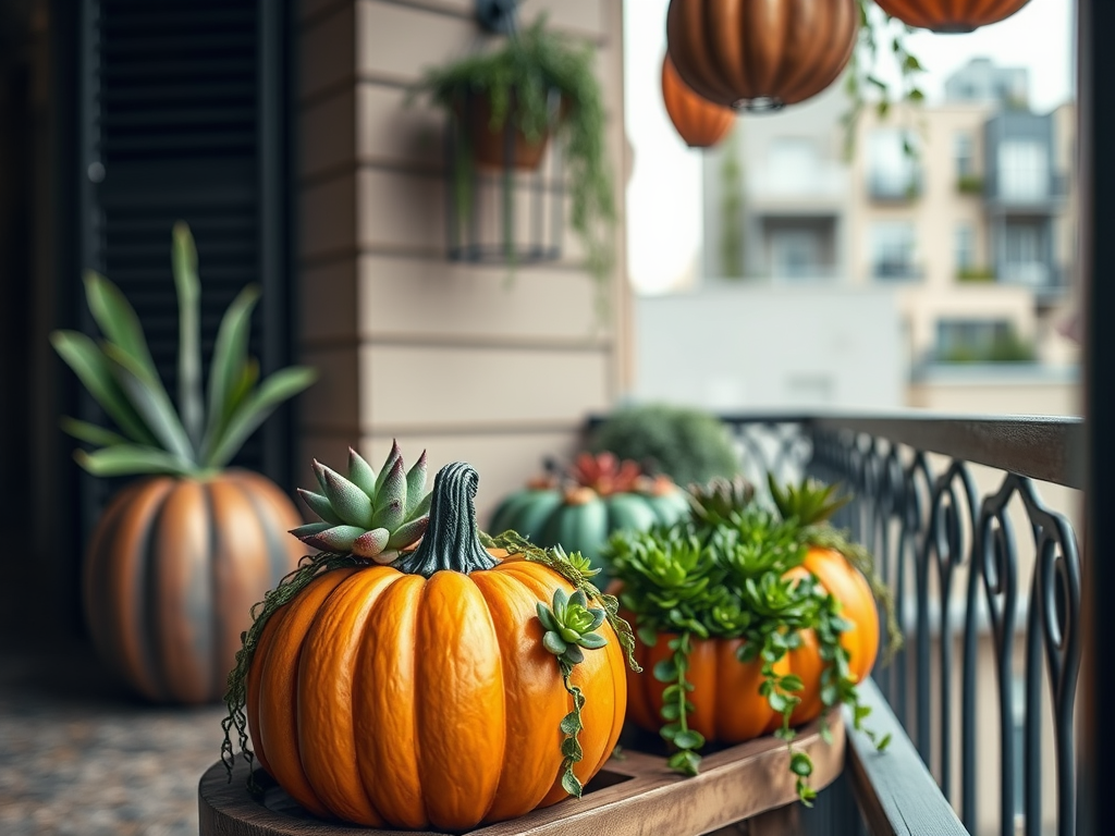 Pumpkin Succulent Planters