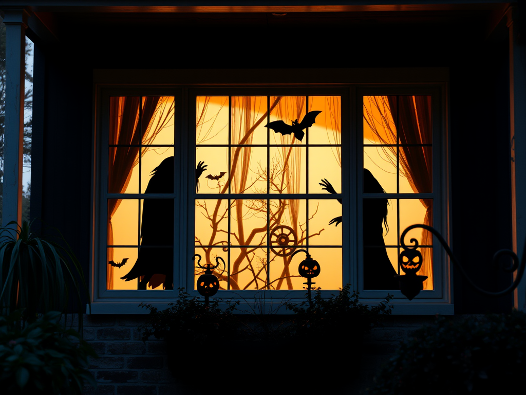 Spooky Silhouettes in the Windows