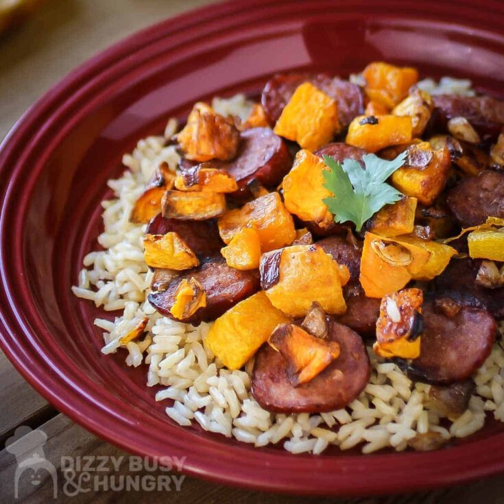 Autumn Roast: Maple-Dijon Squash & Sausage Tray