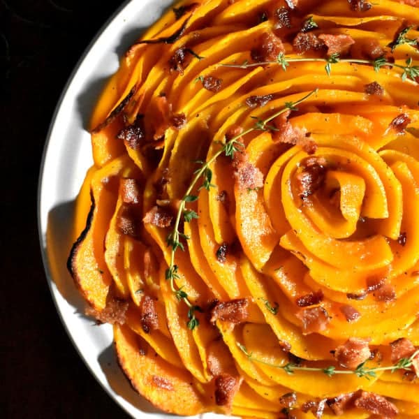 Autumn Blossom Gratin with Roasted Butternut