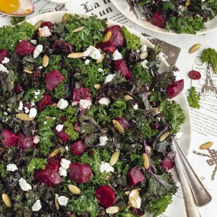 Citrus-Roasted Beet and Kale Harvest Salad