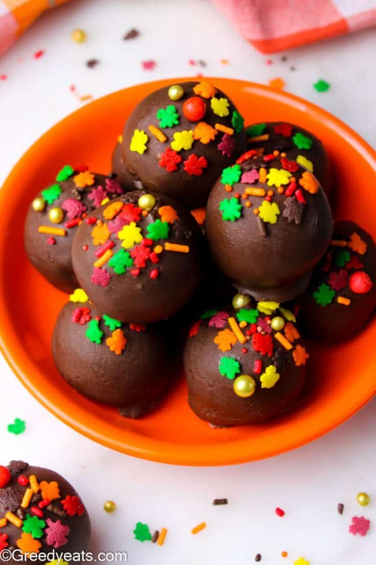 Autumn Pumpkin Truffle Bites