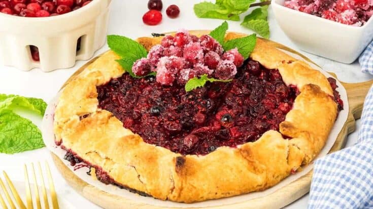 Country-Style Cranberry Tart