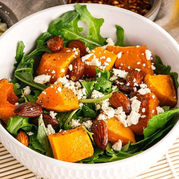 Autumn Ember Salad with Feta and Toasted Seeds
