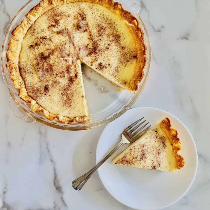 Hoosier-Style Buttery Cream Custard Tart