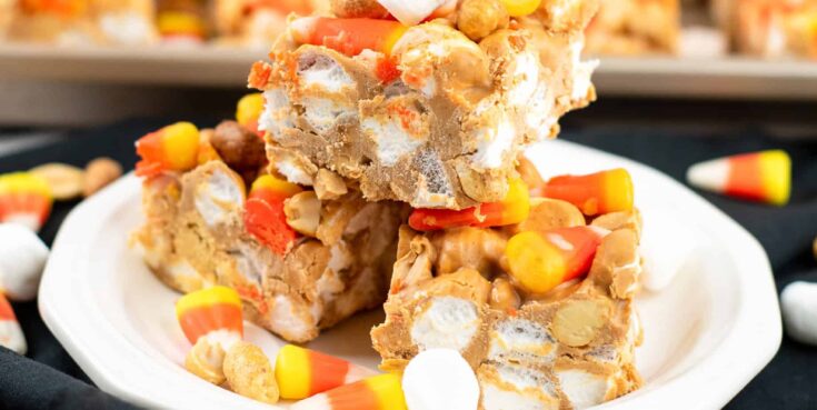 Harvest Candy Stripe Peanut Butter Squares