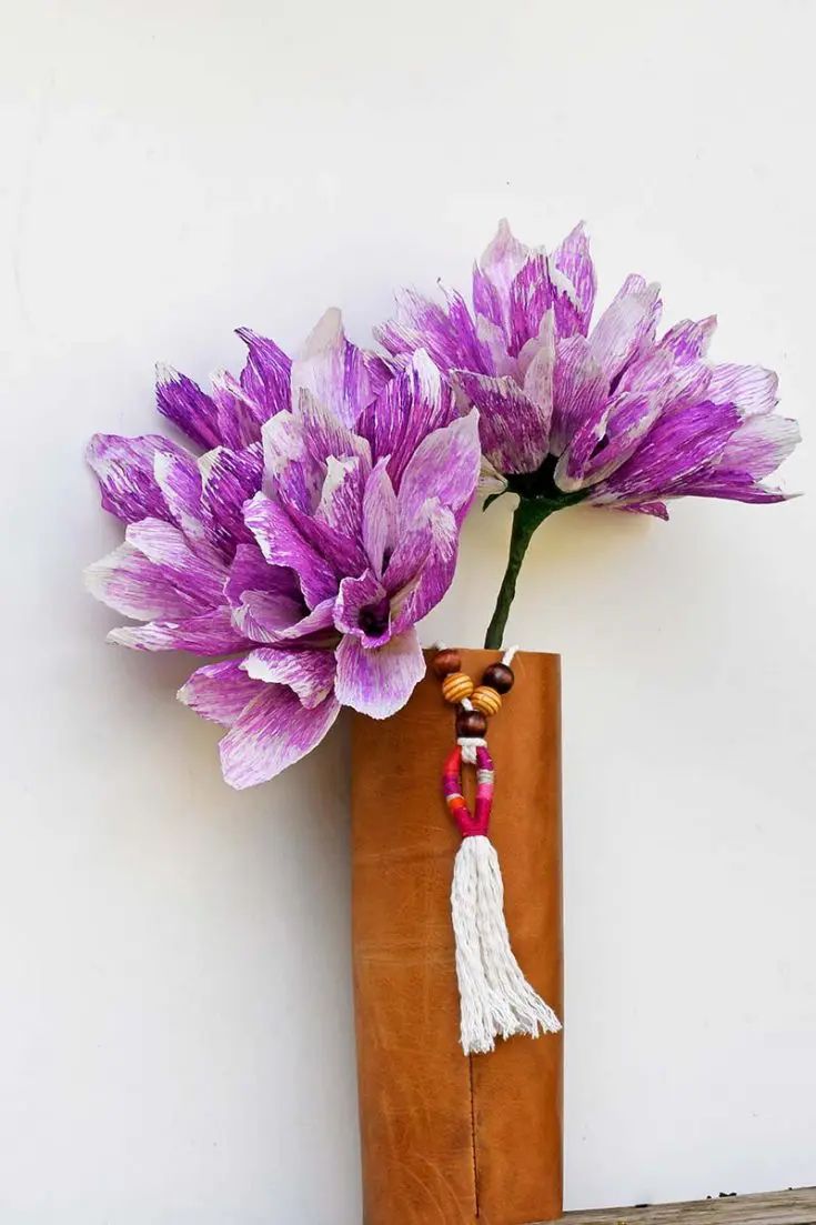 Reclaimed Leather Vase Revival