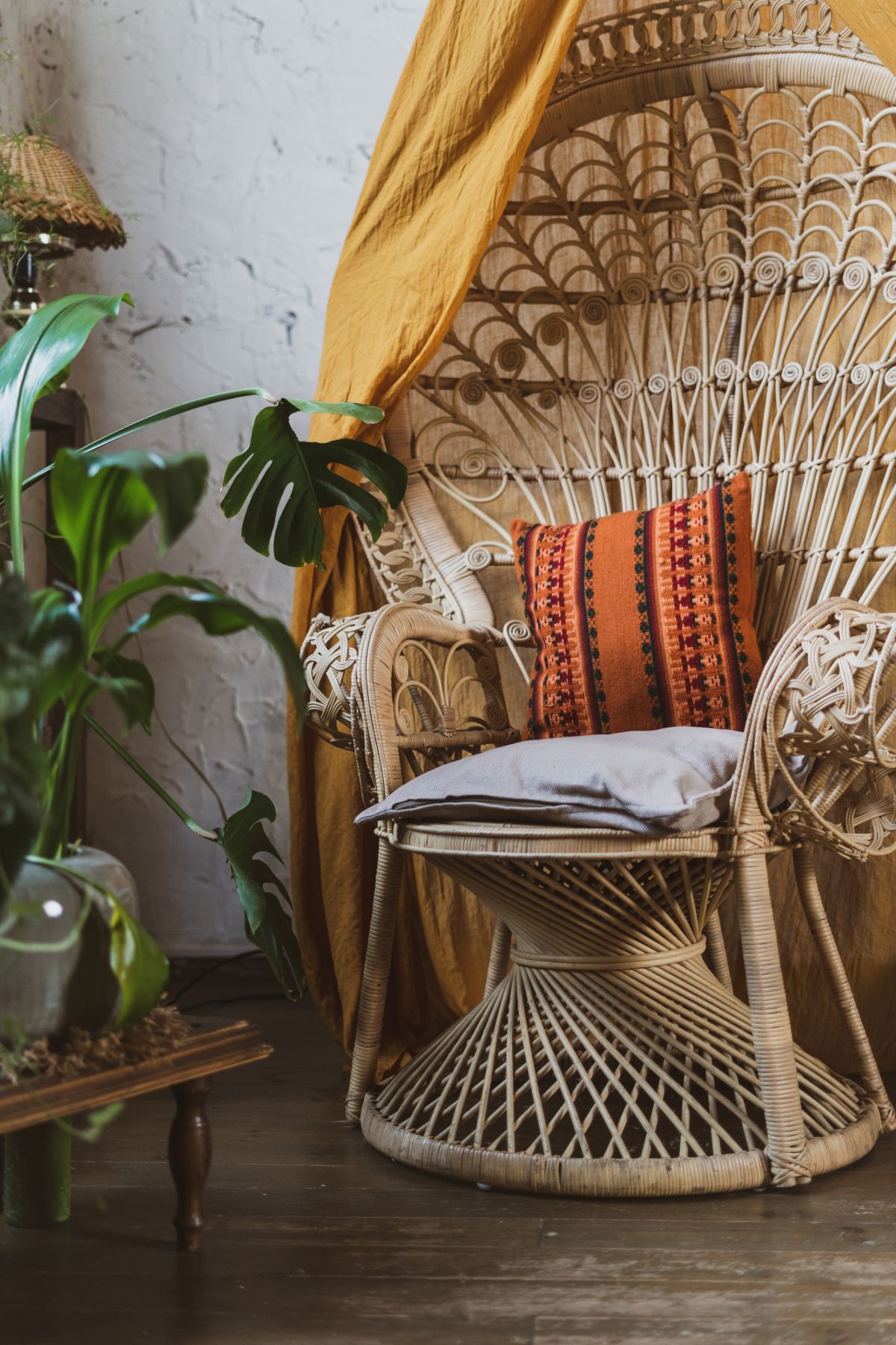 Rattan Revival: Woven Seating with Boho Flair