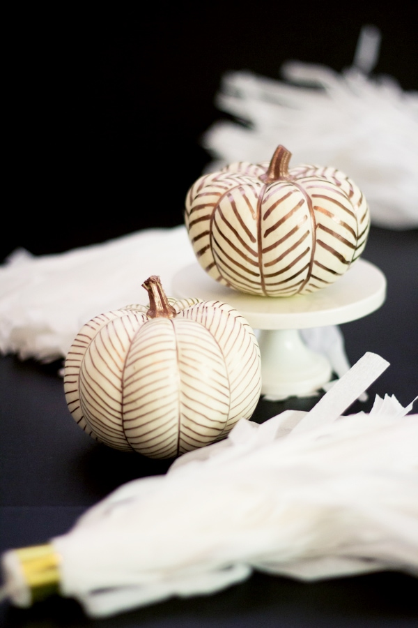 Chevron-Chic Pumpkins