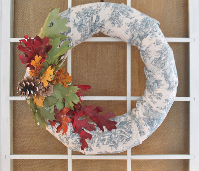 Indigo & Ivory Harvest Wreath