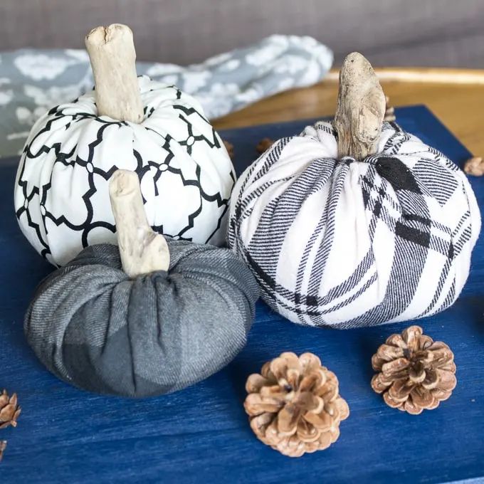 No-Fuss Fabric Pumpkins