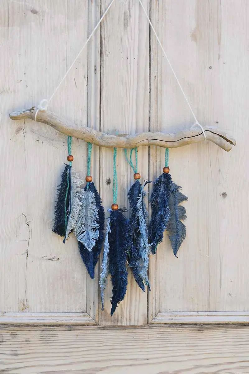 Indigo Feather Mobile