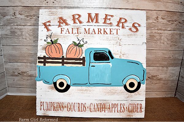 Harvest Pickup Wall Sign