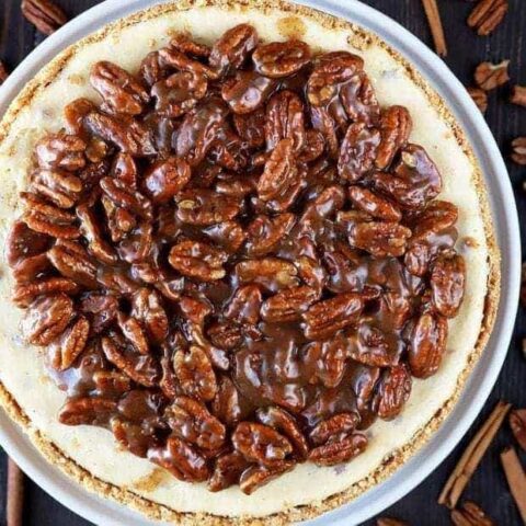 Maple-Pecan Caramel Cheesecake