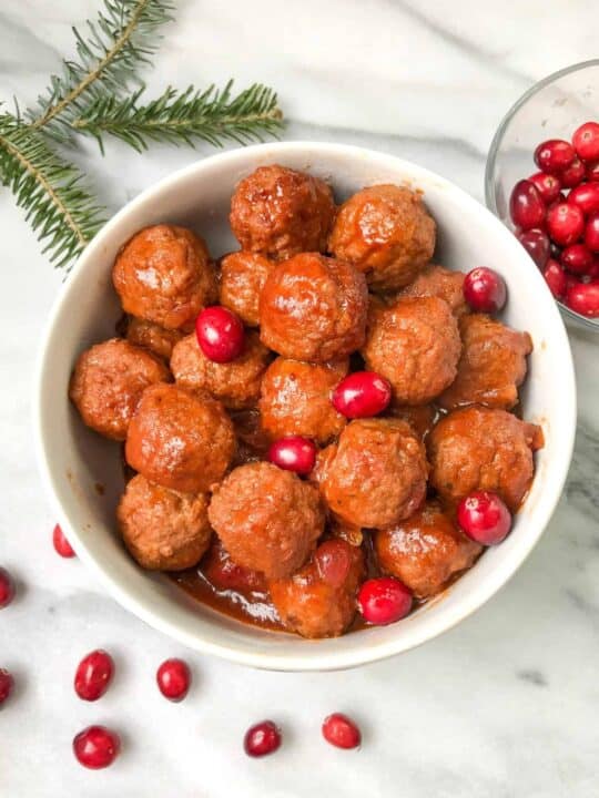 Cranberry-Glazed Party Meatball Bites