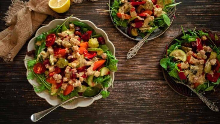 Autumn Roasted Roots & Farro Salad with Apple-Cider Vinaigrette