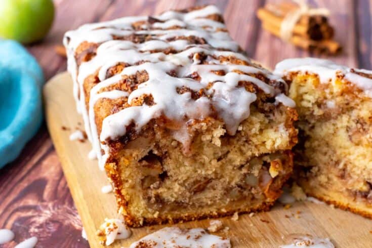 Cinnamon-Glazed Apple Swirl Loaf