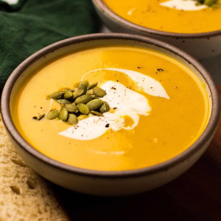 Autumn Gold: Curried Squash and Pear Bisque