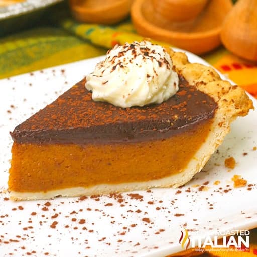Harvest Velvet Pumpkin Pie with Bittersweet Glaze