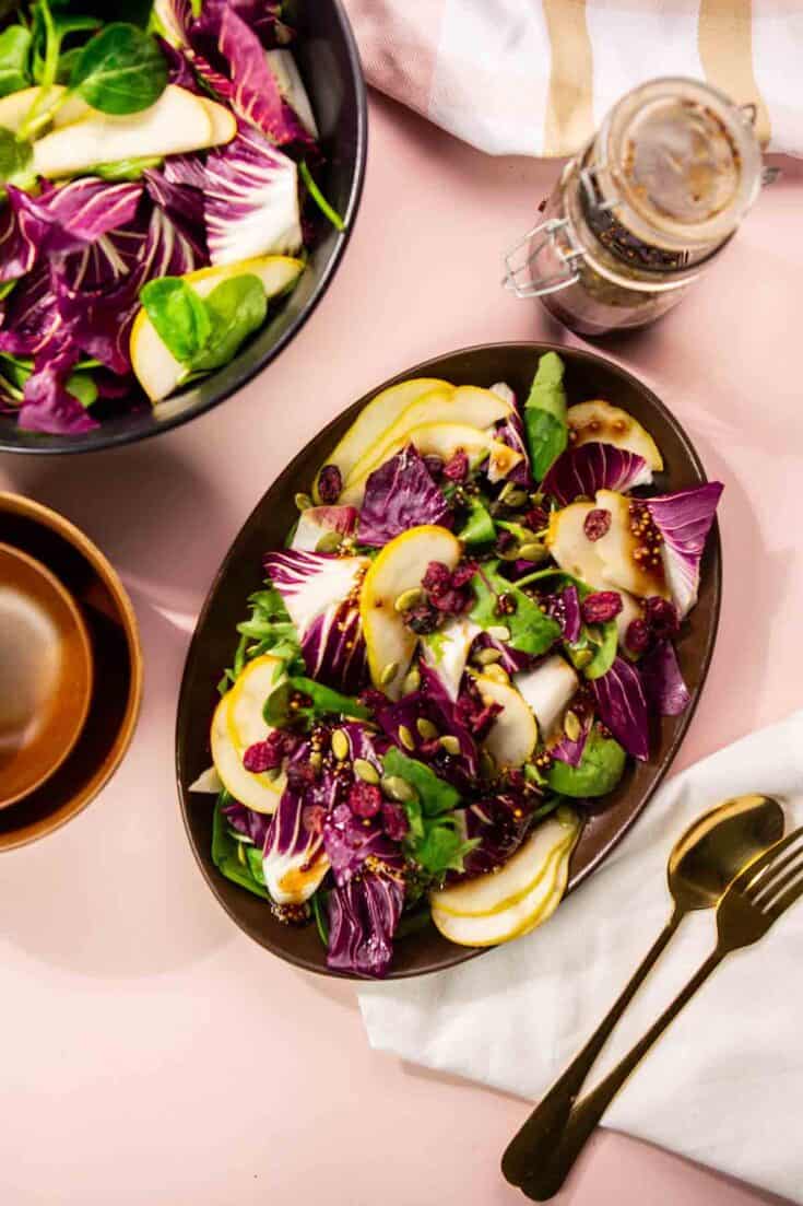 Charred Radicchio with Pomegranate, Fennel & Bacon
