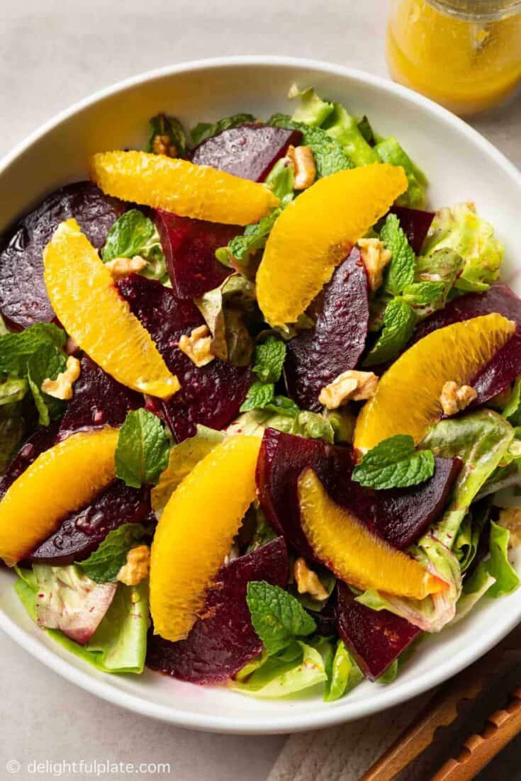 Autumn Citrus-Beet Salad with Toasted Walnuts and Chèvre